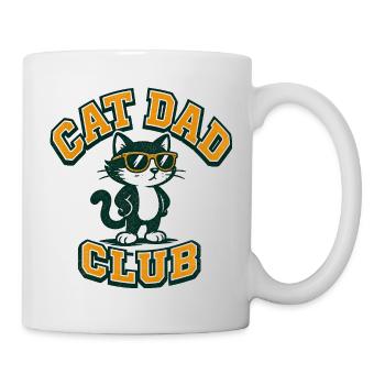 Katzen-Papa-Club – Lustige Katzen-Papas für Männer - Tasse - Weiß - Rechts