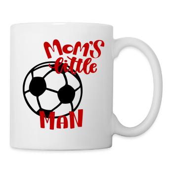Le petit homme de football de maman - Mug blanc - blanc - Droite
