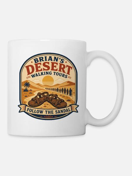 Brian's Desert Walking Tours - Tasse - Weiß