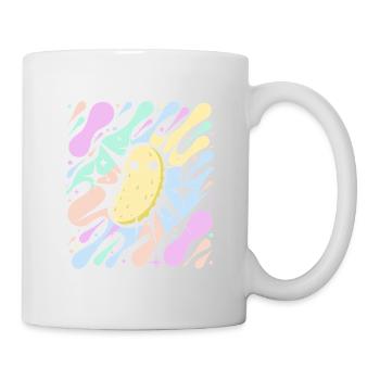 Cornichon pastel étoilé - Mug blanc - blanc - Droite