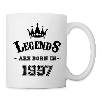 Legends are Born in 1997 - Tasse - Weiß - Rechts