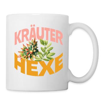 Kräuter Hexe Sukkulente Pflanzen Natur Design - Tasse - Weiß - Rechts