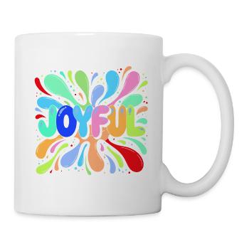 Éclat Joyeux Gerbes Colorées - Mug blanc - blanc - Droite