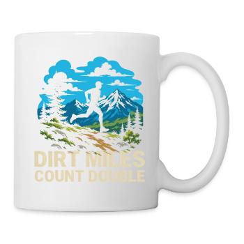 Course en sentier - Les miles en terre comptent double - Mug blanc - blanc - Droite