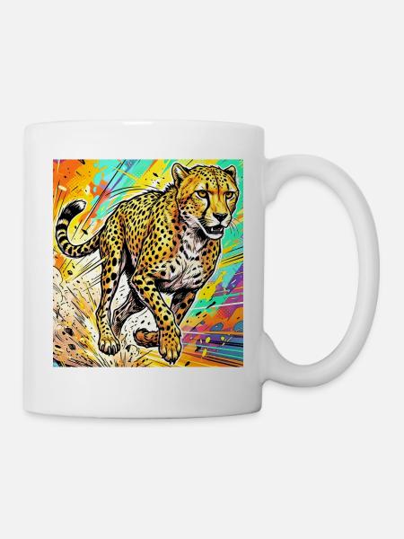 Gepard - Tasse - Weiß