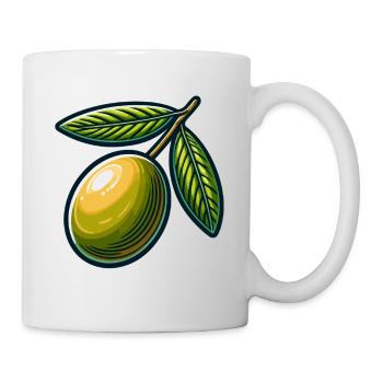 Vintage Olive Branch Illustration - Mug - white - Right