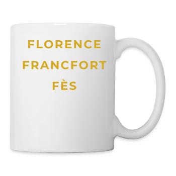 Florac Lozère - Florence - Francfort - Fès - Mug blanc - blanc - Droite