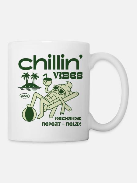 Pause de l’île Chillin' Vibes - Mug blanc - blanc
