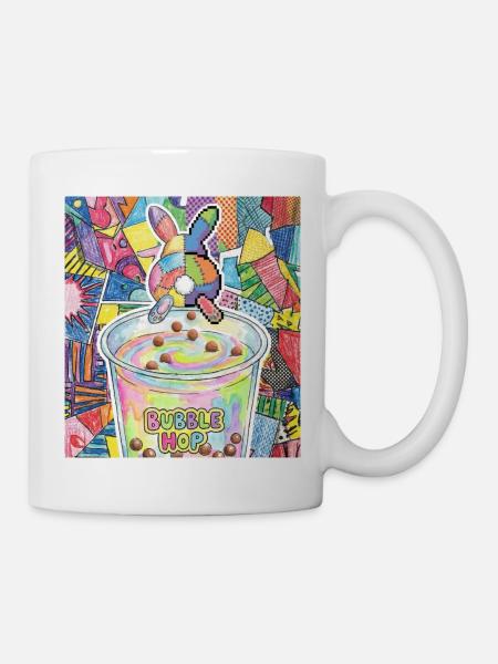 Niedlicher Hase Lustiges Boba Bubble Tea - Tasse - Weiß