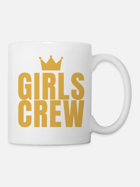 Fête de groupe de petites amies de l’équipe Girls Crew Maedels - Mug blanc - blanc