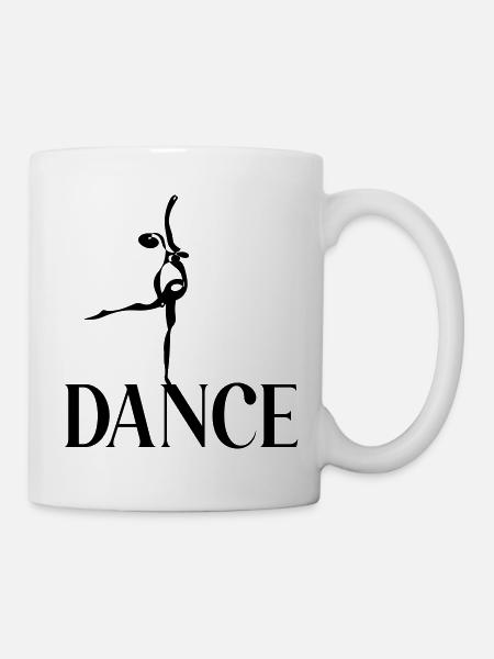 Ballerina-Tanztanz - Tasse - Weiß