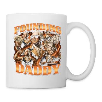 Founding Father George Washington, July 4 - Mug - white - Right