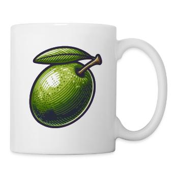 Olivgrüner Vintage-Geist - Tasse - Weiß - Rechts