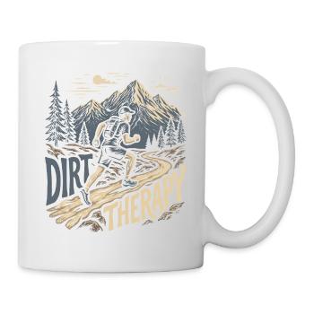 Course sur sentier - Thérapie de la saleté - Mug blanc - blanc - Droite