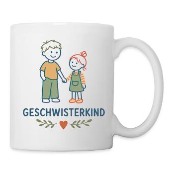 Geschwisterkind Geschwisterliebe - Tasse - Weiß - Rechts