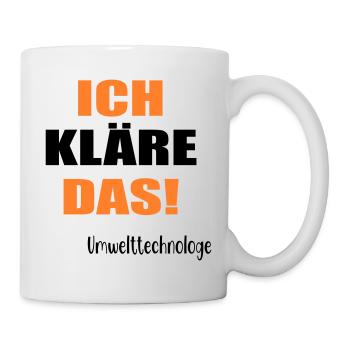 Umwelttechnologe Abwasser - Tasse - Weiß - Rechts