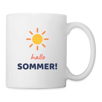 Hallo, Sommer! - Tasse - Weiß - Rechts