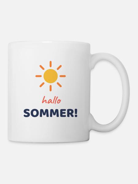 Hallo, Sommer! - Tasse - Weiß