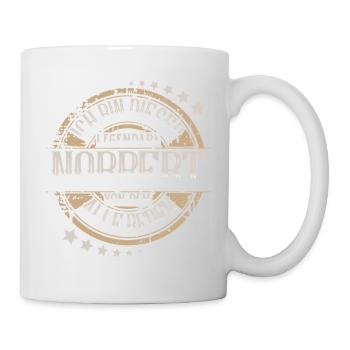 Norbert - Tasse - Weiß - Rechts