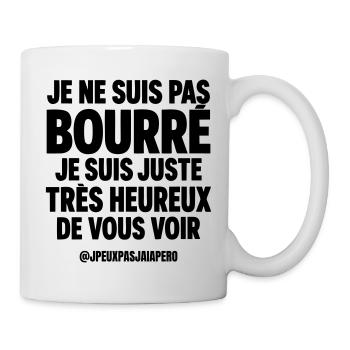 Je ne suis pas bourré Humour Apéro Homme - Mug blanc - blanc - Droite