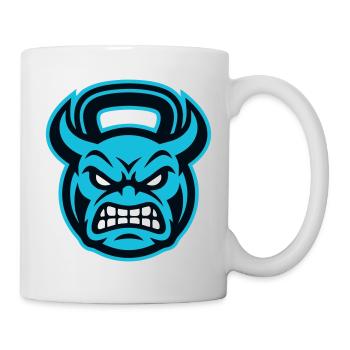 Strength Sports Kettlebell Icon - Mug - white - Right