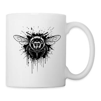 Guêpe Trash Polka – Wespen-Tattoo-Kunst - Tasse - Weiß - Rechts