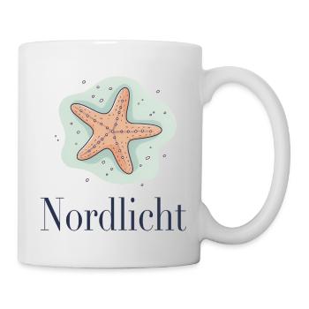 Nordlicht – Maritimes Küsten Design - Tasse - Weiß - Rechts