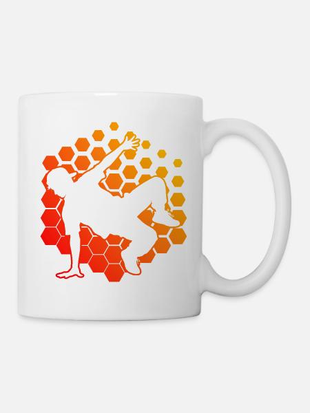 Geschenkidee für einen Breakdancer mit Breakdance - Tasse - Weiß
