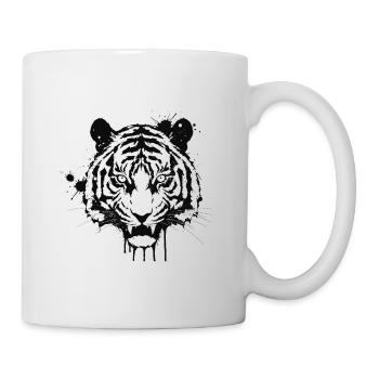 Tiger Watercolor Splatter - Mug - white - Right
