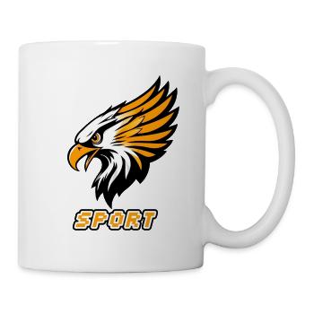 Sports Eagle Orange-Weiß - Tasse - Weiß - Rechts