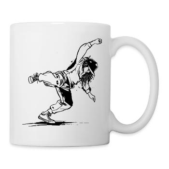 Breakdancer - Tasse - Weiß - Rechts