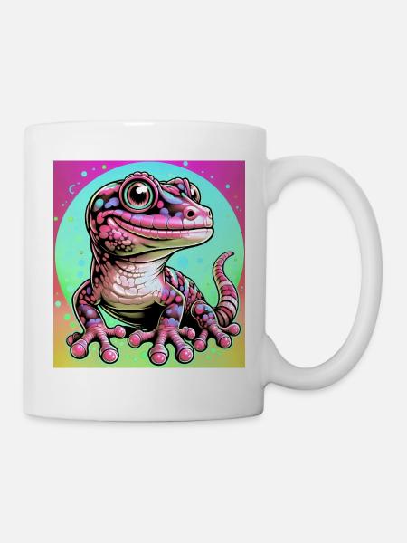 Gecko - Tasse - Weiß