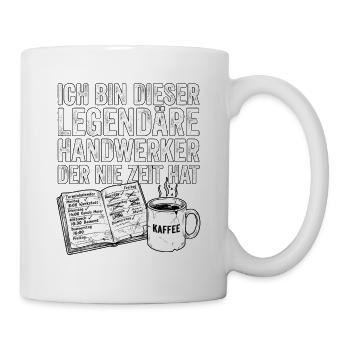 Lustiges Handwerker Design - Tasse - Weiß - Rechts