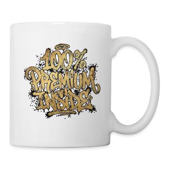 100 Prozent Premium Inside Graffiti Hip Hop - Tasse - Weiß - Rechts