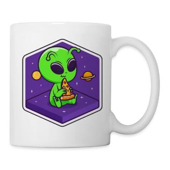 Alien Pizza Scout - Mug blanc - blanc - Droite