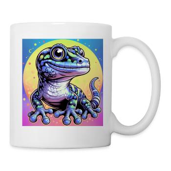 Gecko - Tasse - Weiß - Rechts