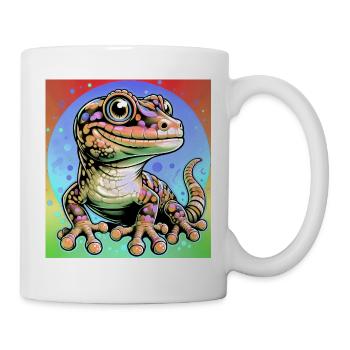 Gecko - Tasse - Weiß - Rechts