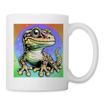 Gecko - Tasse - Weiß - Rechts