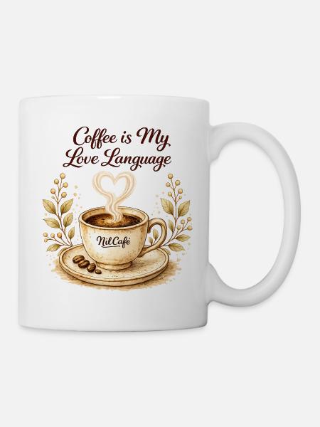 coffe_ist_my_live_language - Tasse - Weiß