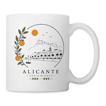 Alicante Küste - Tasse - Weiß - Rechts