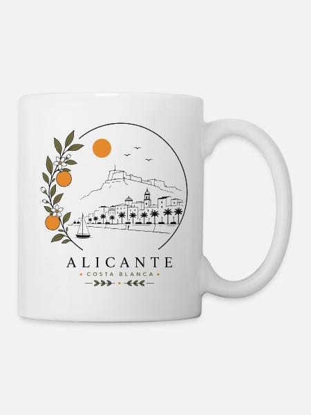 Alicante Küste - Tasse - Weiß