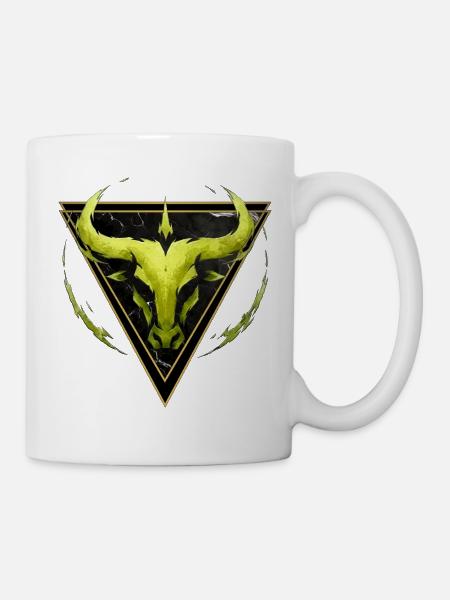 Taurus Earth Sign - Zodiac by Kék-Ina - Mug - white
