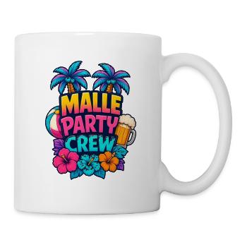 Malle Party Crew Tropen-Party - Tasse - Weiß - Rechts