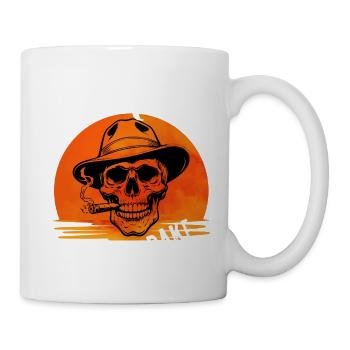 Skull Sunset Tobacco - Tasse - Weiß - Rechts