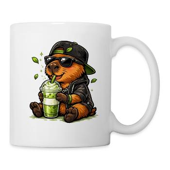 Süßer Koala mit Matcha Latte - Tasse - Weiß - Rechts