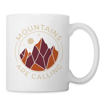 Wandern – Die Berge rufen - Tasse - Weiß - Rechts