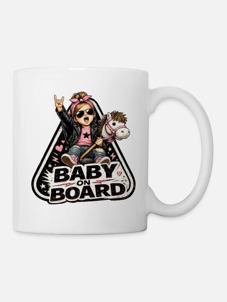 Style Baby à bord à la bascule - Mug blanc - blanc