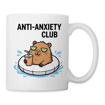 Entspannter Capybara Anti-Stress-Club - Tasse - Weiß - Rechts