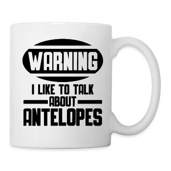 Antelope Funny Saying - Mug - white - Right