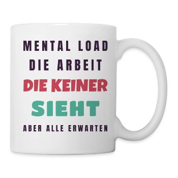 Mental Load Die Arbeit die keiner sieht - Mama - Tasse - Weiß - Rechts